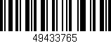 Código de barras (EAN, GTIN, SKU, ISBN): '49433765'