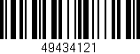 Código de barras (EAN, GTIN, SKU, ISBN): '49434121'