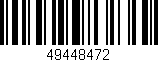 Código de barras (EAN, GTIN, SKU, ISBN): '49448472'
