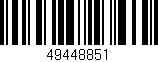 Código de barras (EAN, GTIN, SKU, ISBN): '49448851'