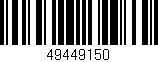 Código de barras (EAN, GTIN, SKU, ISBN): '49449150'
