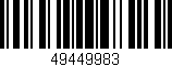 Código de barras (EAN, GTIN, SKU, ISBN): '49449983'