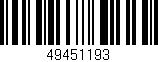 Código de barras (EAN, GTIN, SKU, ISBN): '49451193'