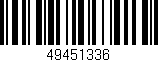 Código de barras (EAN, GTIN, SKU, ISBN): '49451336'