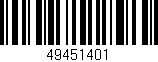 Código de barras (EAN, GTIN, SKU, ISBN): '49451401'