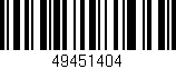 Código de barras (EAN, GTIN, SKU, ISBN): '49451404'