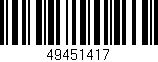Código de barras (EAN, GTIN, SKU, ISBN): '49451417'