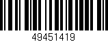 Código de barras (EAN, GTIN, SKU, ISBN): '49451419'