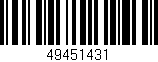 Código de barras (EAN, GTIN, SKU, ISBN): '49451431'