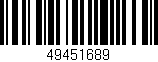 Código de barras (EAN, GTIN, SKU, ISBN): '49451689'