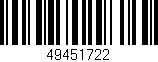 Código de barras (EAN, GTIN, SKU, ISBN): '49451722'