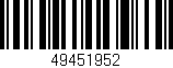 Código de barras (EAN, GTIN, SKU, ISBN): '49451952'