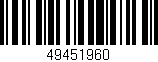 Código de barras (EAN, GTIN, SKU, ISBN): '49451960'