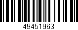 Código de barras (EAN, GTIN, SKU, ISBN): '49451963'