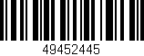 Código de barras (EAN, GTIN, SKU, ISBN): '49452445'