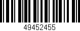 Código de barras (EAN, GTIN, SKU, ISBN): '49452455'