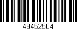 Código de barras (EAN, GTIN, SKU, ISBN): '49452504'