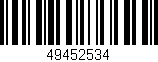 Código de barras (EAN, GTIN, SKU, ISBN): '49452534'