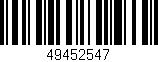 Código de barras (EAN, GTIN, SKU, ISBN): '49452547'