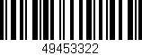 Código de barras (EAN, GTIN, SKU, ISBN): '49453322'