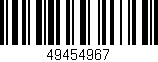 Código de barras (EAN, GTIN, SKU, ISBN): '49454967'