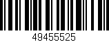Código de barras (EAN, GTIN, SKU, ISBN): '49455525'