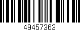 Código de barras (EAN, GTIN, SKU, ISBN): '49457363'