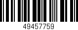 Código de barras (EAN, GTIN, SKU, ISBN): '49457759'