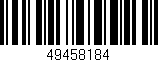 Código de barras (EAN, GTIN, SKU, ISBN): '49458184'