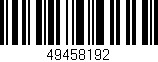 Código de barras (EAN, GTIN, SKU, ISBN): '49458192'