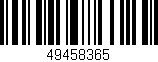 Código de barras (EAN, GTIN, SKU, ISBN): '49458365'