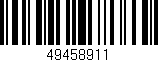 Código de barras (EAN, GTIN, SKU, ISBN): '49458911'