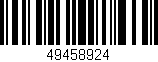 Código de barras (EAN, GTIN, SKU, ISBN): '49458924'