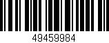 Código de barras (EAN, GTIN, SKU, ISBN): '49459984'