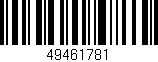 Código de barras (EAN, GTIN, SKU, ISBN): '49461781'