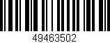 Código de barras (EAN, GTIN, SKU, ISBN): '49463502'