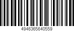 Código de barras (EAN, GTIN, SKU, ISBN): '4946365640559'