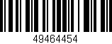 Código de barras (EAN, GTIN, SKU, ISBN): '49464454'