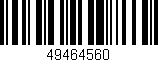 Código de barras (EAN, GTIN, SKU, ISBN): '49464560'