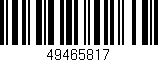 Código de barras (EAN, GTIN, SKU, ISBN): '49465817'