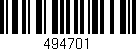 Código de barras (EAN, GTIN, SKU, ISBN): '494701'