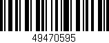 Código de barras (EAN, GTIN, SKU, ISBN): '49470595'
