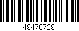 Código de barras (EAN, GTIN, SKU, ISBN): '49470729'