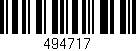 Código de barras (EAN, GTIN, SKU, ISBN): '494717'