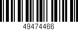 Código de barras (EAN, GTIN, SKU, ISBN): '49474466'