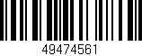 Código de barras (EAN, GTIN, SKU, ISBN): '49474561'