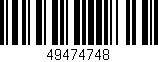 Código de barras (EAN, GTIN, SKU, ISBN): '49474748'