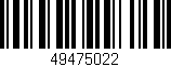 Código de barras (EAN, GTIN, SKU, ISBN): '49475022'