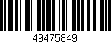 Código de barras (EAN, GTIN, SKU, ISBN): '49475849'