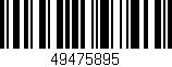 Código de barras (EAN, GTIN, SKU, ISBN): '49475895'